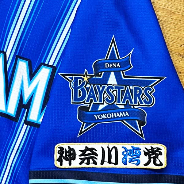 Amazon.co.jp: 横浜 DeNAベイスターズ 刺繍ワッペン 神奈川湾党 白布